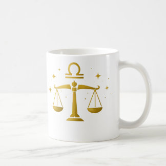 Café Caneca Símbolo Zodíaco de Libra – Design de Balanç