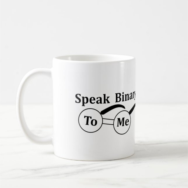 Café Caneca Speak Binary to me 11oz Entusiasta de Compu (Esquerda)