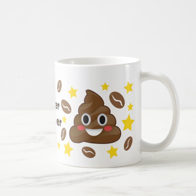Café Caneca super do tombadilho de Emoji do feijão de (Direita)