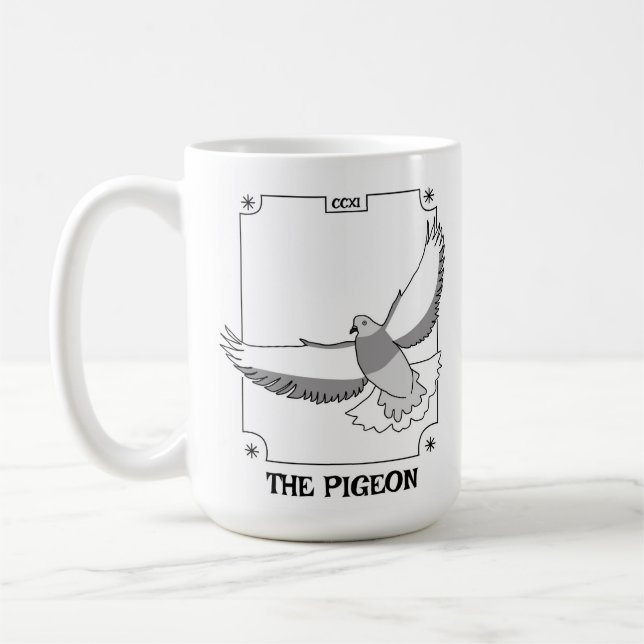 Café Caneca Tarot Pombo da Cidade de Nova York (Esquerda)