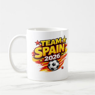 Café Caneca TEAM ESPANHA 2026 Pé de Futebol Patriótic