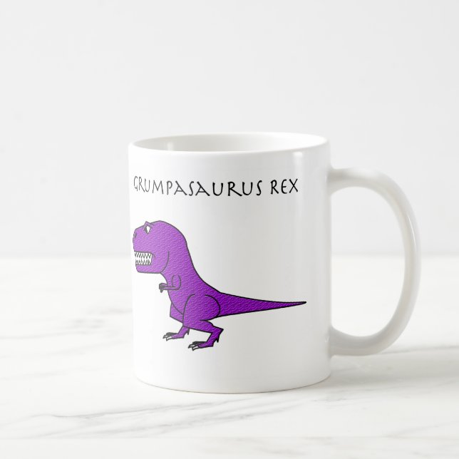 Café Caneca Textured roxa de Grumpasaurus Rex (Direita)