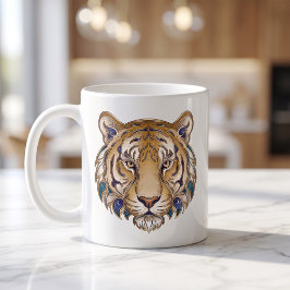 Café Caneca Tigre Celestial Linha de Luxo Arte