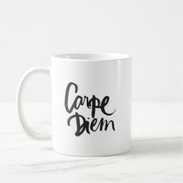 Café Caneca tipográfica das citações de Carpe Diem