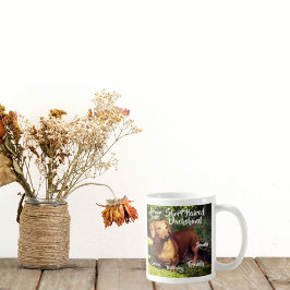 Café Caneca Traços de Cachorro Dachshund de Pelo Curto