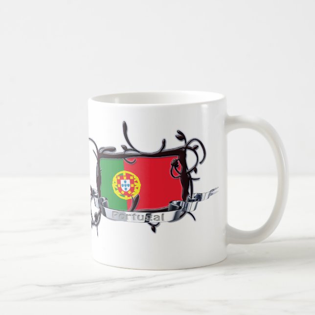 Café Caneca tribal de Portugal da bandeira (Direita)