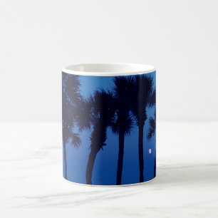 Café Caneca tropical da lua da palmeira de Daytona