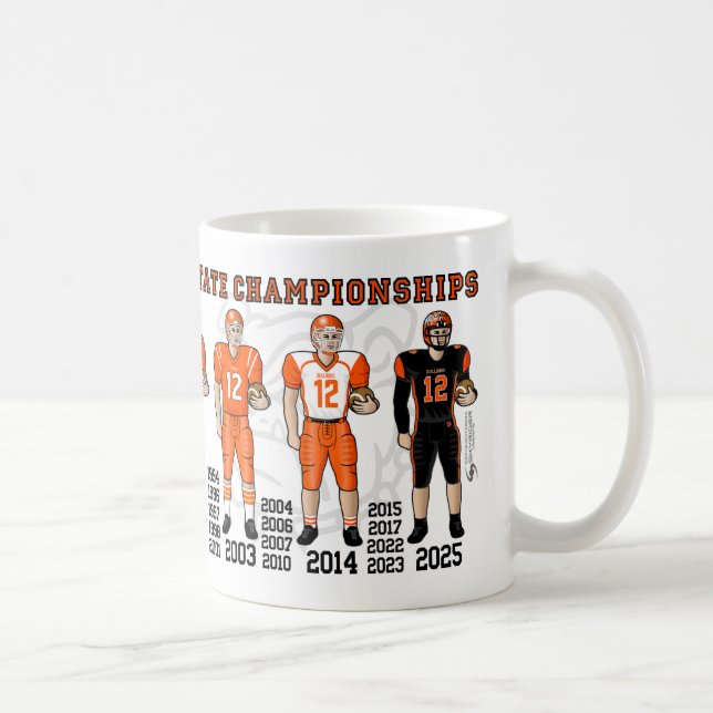 Café Caneca Uniformes Campeão Estadual de Futebol Artes (Direita)