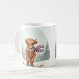 Café Caneca Vaca das Terras Altas, Arte de Animal Fofo,