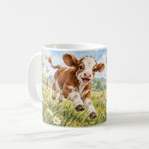 Café Caneca Vaca Feliz Chutando um Pouco de Alegria