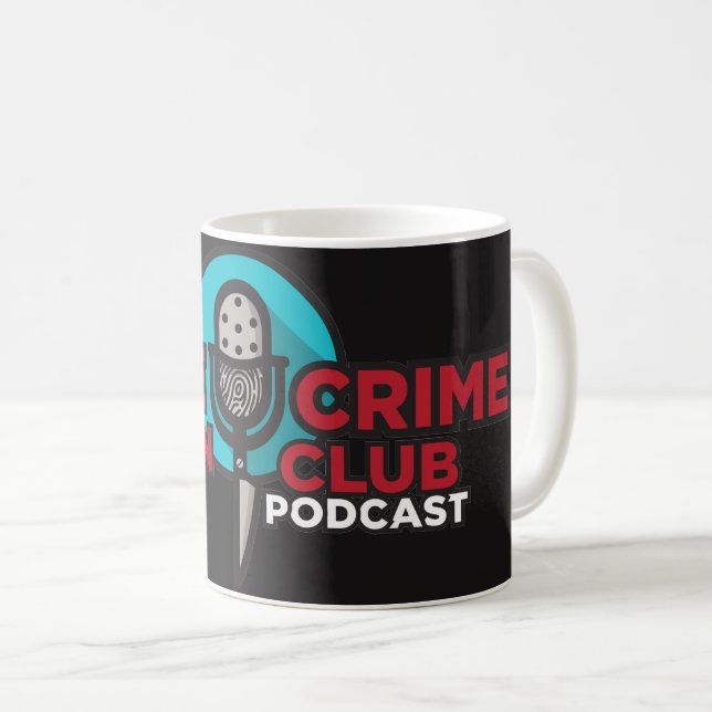 Café Caneca verdadeira do clube de fãs do crime (Frente Esquerda)
