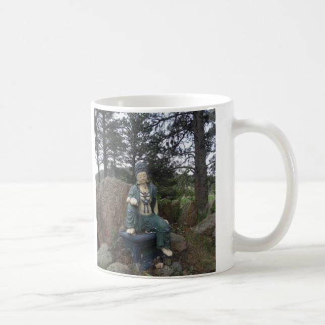 Café Caneca verde da estátua de Tara (Direita)