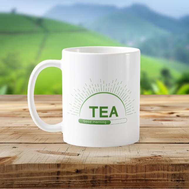 Café Caneca Verde de Boas-Vindas ao Chá (Criador carregado)