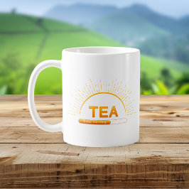 Café Caneca Vermelha de Boas-Vindas ao Chá