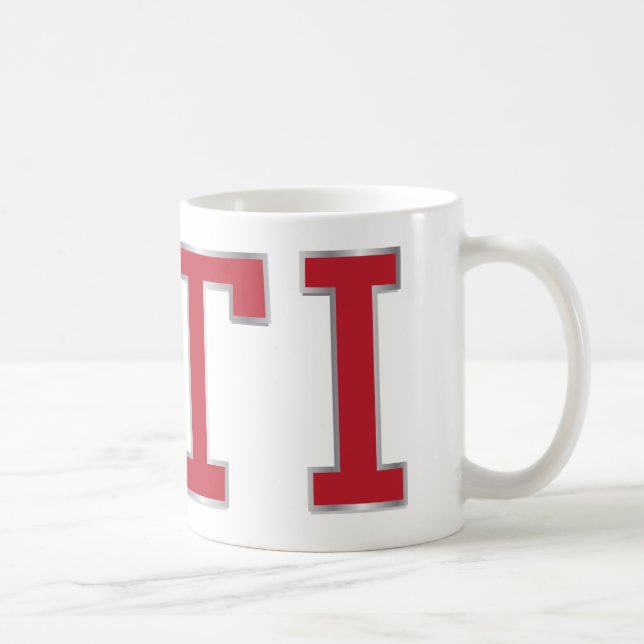 Café Caneca vermelha do crachá de VDUB GTI (Direita)