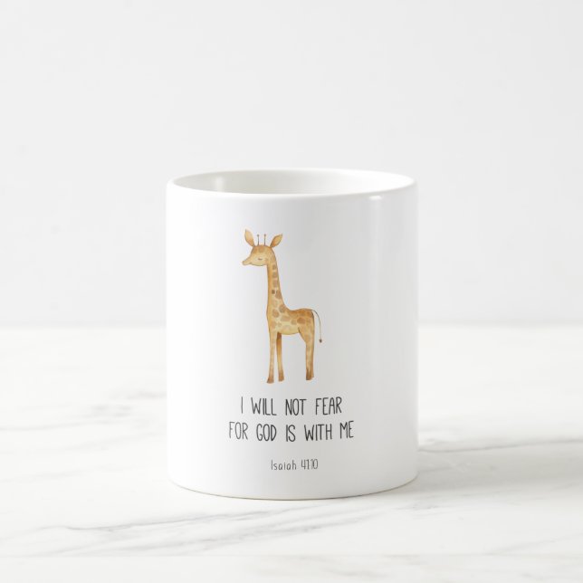 Café Caneca Versículo Bíblico de Animais Safari Infanti (Centro)