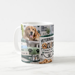 Café Caneca Veterinário Cuidando de Animais