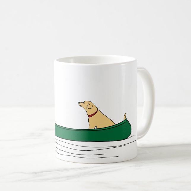Café Caneca Viagem de Canoa com Cachorro (Frente Esquerda)
