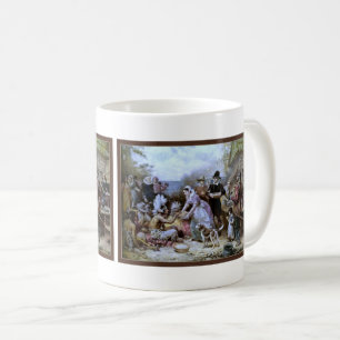 Café Caneca Vintage Americana Feliz Dia de Ação de Graç