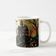 Caneca Vintage Casa Assombrada & Lua Cheia de Hall