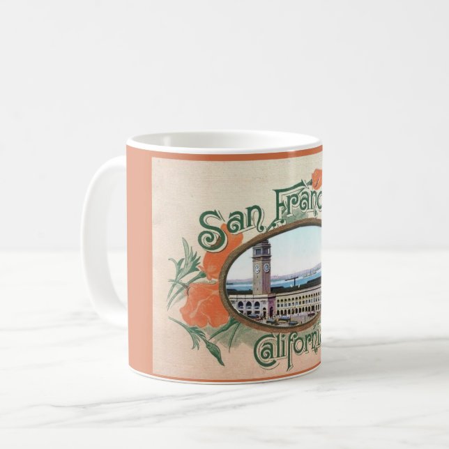 Café Caneca Vintage de São Francisco (Frente Esquerda)