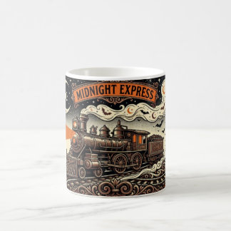 Café Caneca vintage de trem a vapor Midnight Express pa