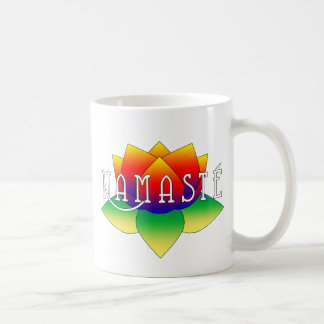 Café Caneca vívida da ioga de Namaste Lotus