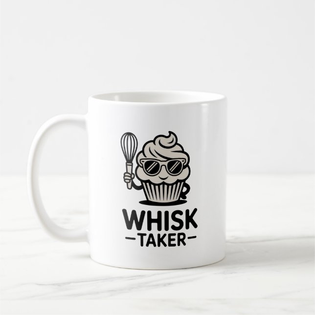 Café Caneca Whisk Taker – Presente Divertido de Confeit (Esquerda)