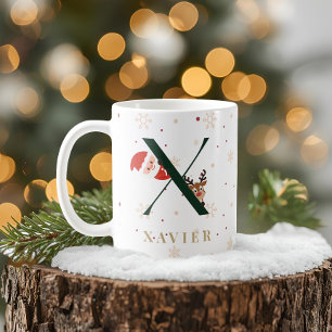 Café Caneca X Monograma de Natal Personalizada