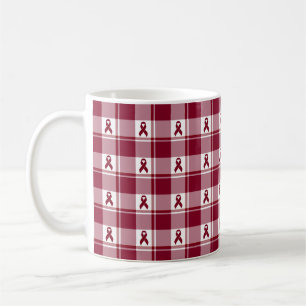 Café Caneca Xadrez de Conscientização do Câncer de Miel