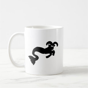 Café Caneca Zodíaco Cabra do Mar – Silhueta Mínima de C