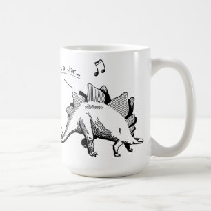 Café Cantando caneca de dinossauro