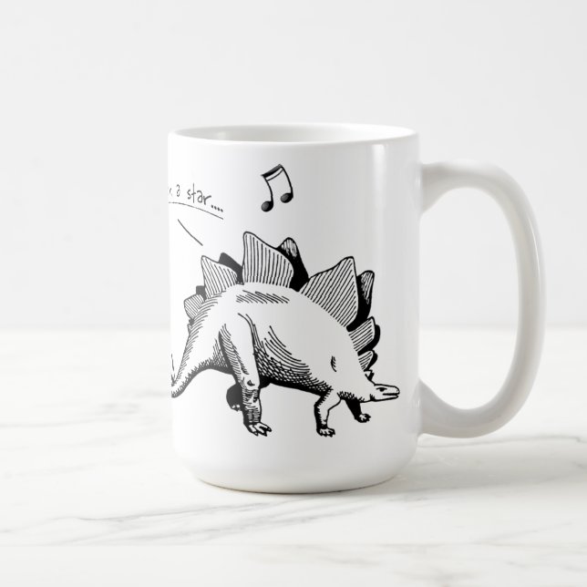 Café Cantando caneca de dinossauro (Direita)