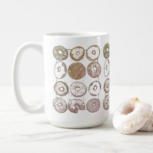 Café CANTE UMA DÚZIA DE DONUTS Caneca Alta Branca
