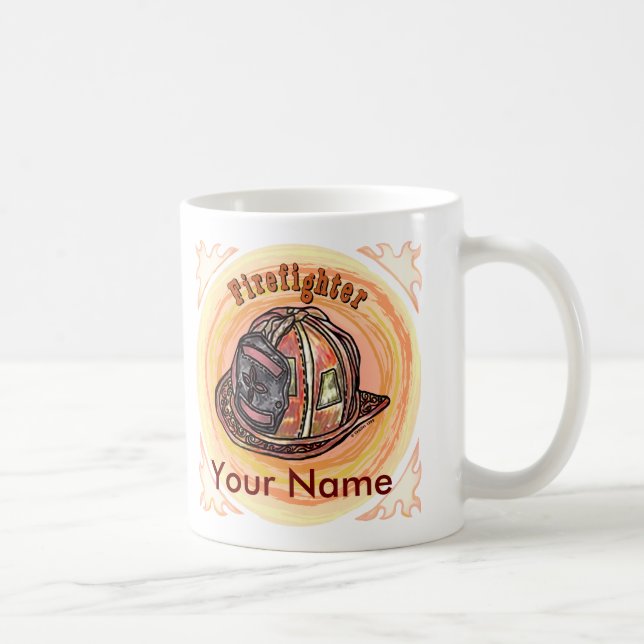 Café Capacete de Bombeiro caneca (Direita)