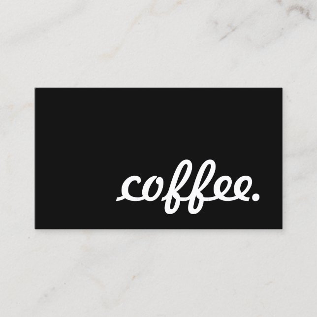 café. cartão de perfurador da lealdade (Frente)