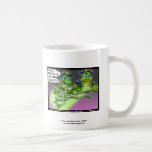 Café Cartoon da Polícia de Homicídios de Rãs em Caneca 