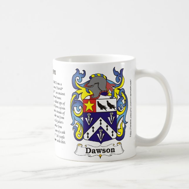 Café Casaco da família de Dawson da caneca do braço (Direita)