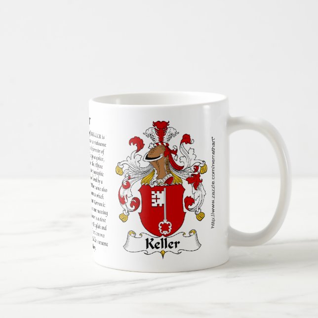 Café Casaco da família de Keller da caneca do braço (Direita)