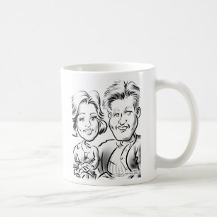 Café Casal da caneca da caricatura de NYJTL