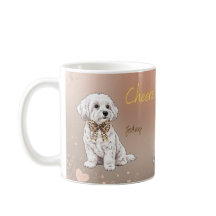 Casal maltês caneca de estimação