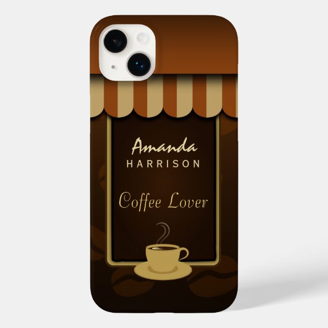 Café Castanho Lover Café Compra Frente Ganhos Duro (Verso)