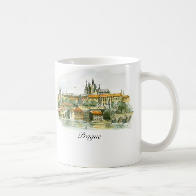 Café Castelo de Praga 11 onças. caneca (Direita)