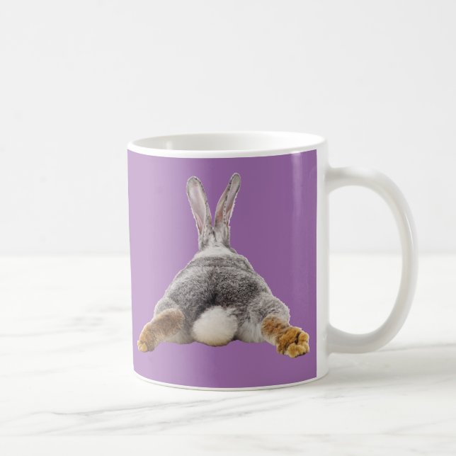 Café Cauda de Bunny Butt Caneca Roxa de Páscoa Fofa (Direita)