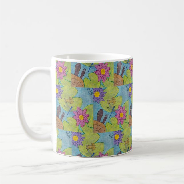 Café Cena de Lago - Caneca Clássica (Esquerda)