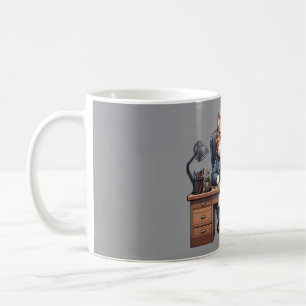 Café CEO (Gato Executivo Oficial) - Caneca Engraçada de