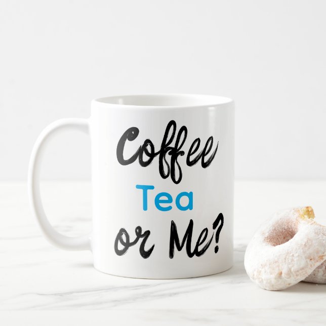 Café Chá ou Eu? Canecas  (Com Donut)