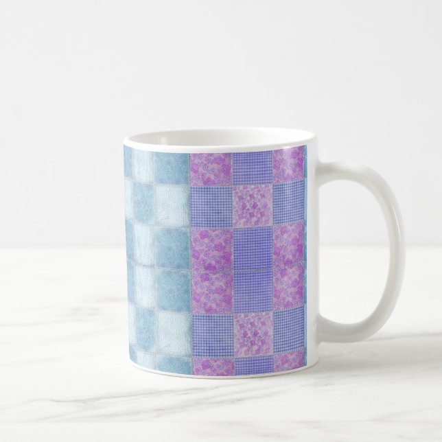 Café Chique dos retalhos caneca branca clássica de 11 (Direita)