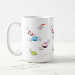 Café CHUVA DE TAFFY Caneca Alta Branca