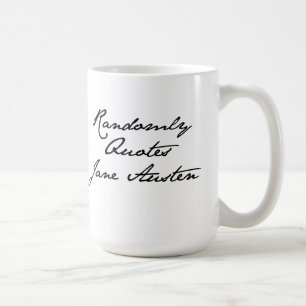 Café Cita aleatòria a caneca de Jane Austen
